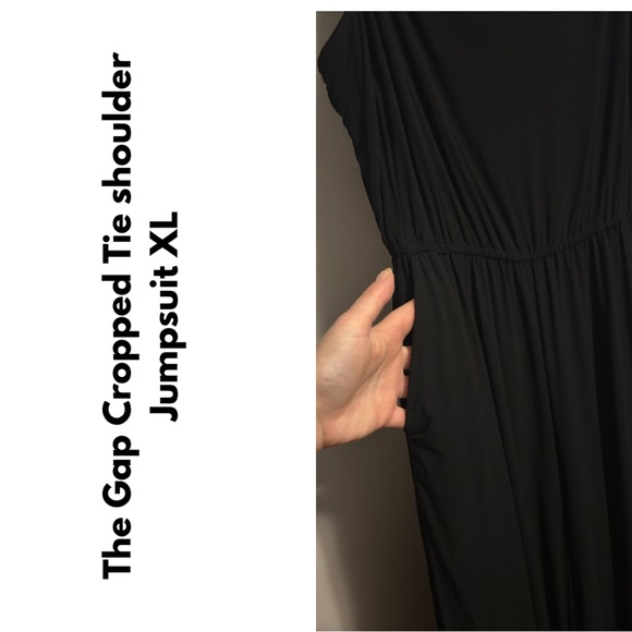 The Gap - Cropped, Tie Shoulder Jumpsuit - XL - Pockets! - Picture 7 of 9